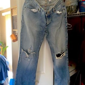 Distressed Old Navy jeans